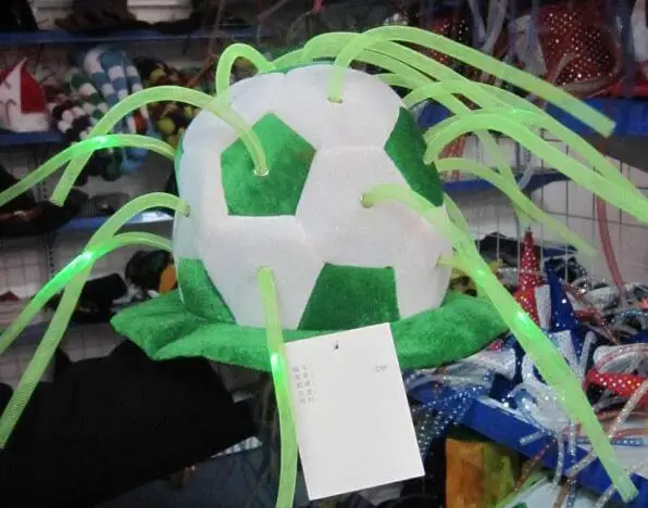 

Glowing football cap LED football cap Carnival holiday supplies Fans soccer props