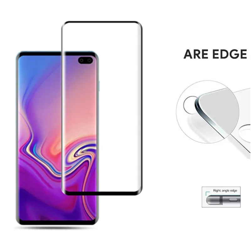 Закаленное защитное стекло 10D для Samsung Galaxy S10 пленка экрана Plus 10 S 10Pro | Мобильные