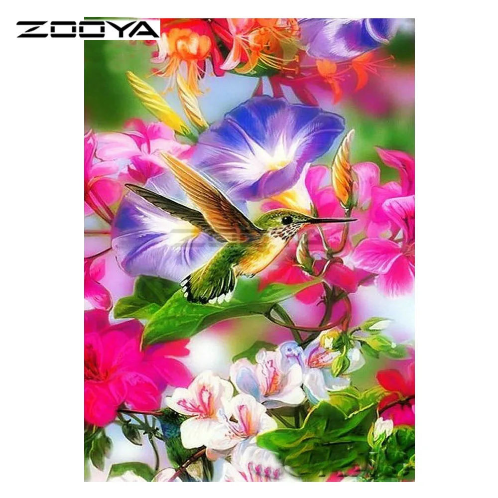 ZOOYA 5D DIY Алмазная маленькая птица утренняя глина алмазная живопись вышивка