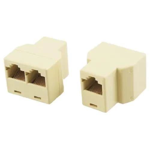 Promotion!2 Pcs 3 Way RJ45 LAN Network Ethernet Splitter Connector khaki | Обустройство дома