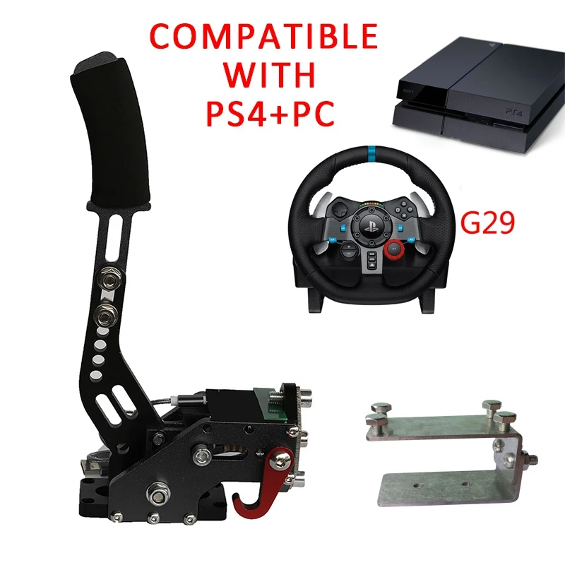 G29 Black PS4+ PC G27/G29/G920 T300RS logitech тормозная система ручной тормоз USB Ручной тормоз+ зажим для гоночных игр Запчасти для авто - Цвет: G29 Black
