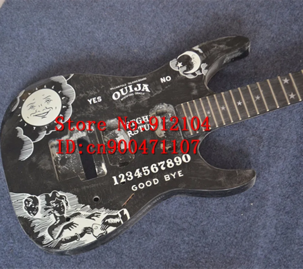 Бесплатная доставка новый Большой Джон двойная волна электрогитара в черном без