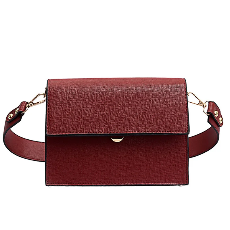 

2019 Women Small Flap Handbag Ladies Wide Strap Shoulder Bags Designer Crossbody for Young Messenger Organ Bag Lady Simple Tote