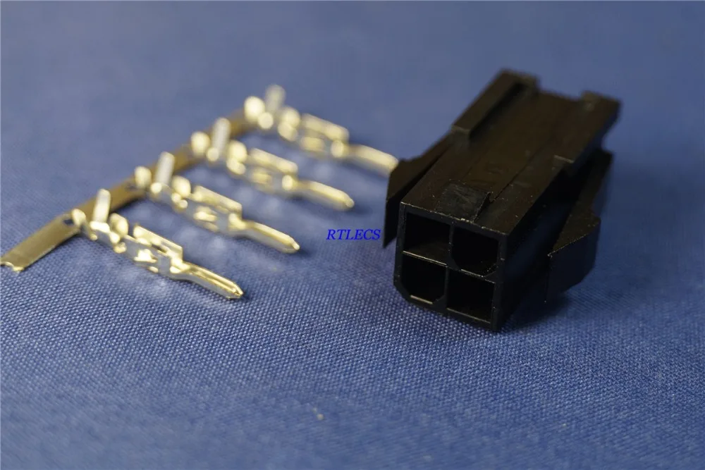50 наборов 4 2 мм PIN вилкой/корейский производитель кабелей Корпус ПК компьютер