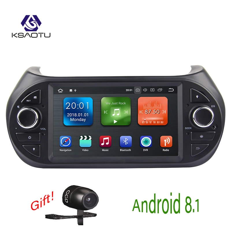 KSAOTU 7 &quotDAB + 4G Android 8 1 автомобильный dvd плеер SD GPS для Fiorino|Автомагнитолы| |
