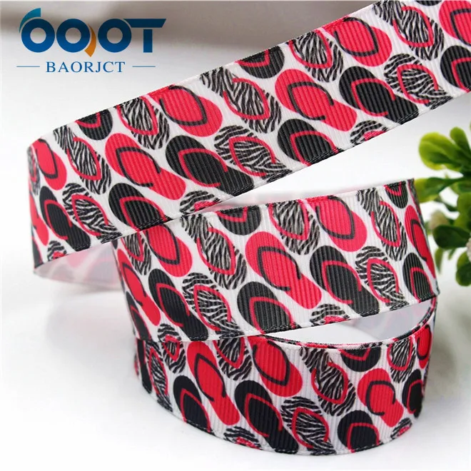 OOOT BAORJCT 176091 25 мм 10 ярдов мультфильм Ленты Термотрансферная печать grosgrain Свадебные аксессуары материал "сделай сам" - Цвет: 8