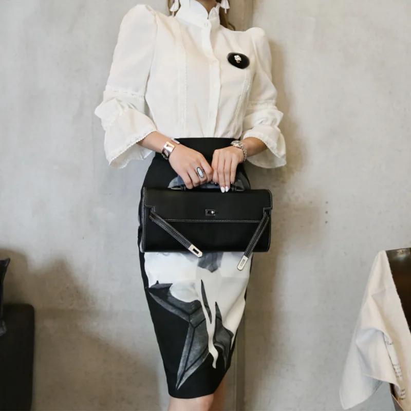 Комплект для женщин 2018 новая летняя кружевная рубашка с длинными рукавами +