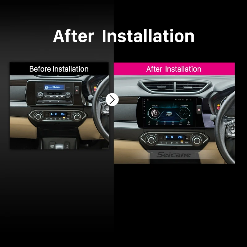 Seicane 2din для HONDA Amaze RHD 2018-2019 Android 8 1 сенсорный экран 9 дюймов GPS стерео AUX WIFI Поддержка