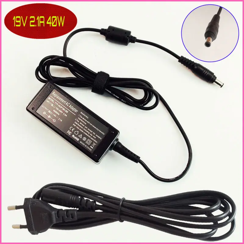 Для Samsung NP ND10 NC10 N140 19V 2.1A блок питания для ноутбука|cord pouch|power supply cordcord toggle |