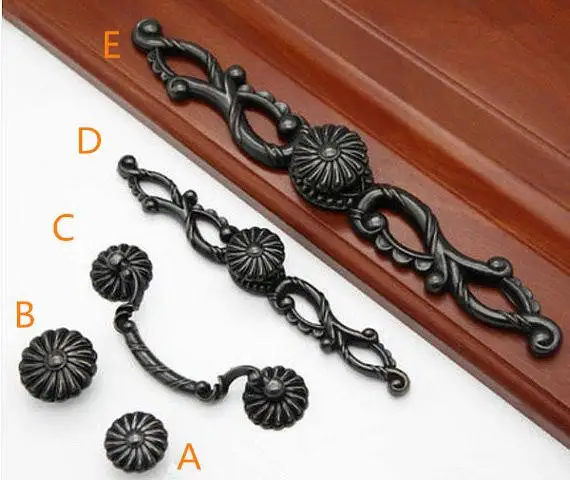 

1pc 3.75'' 5'' Drawer Knobs Pulls Handles Dresser Bail Drop Pulls Rustic Kitchen Cabinet Pull Knob Door Handle Back Plate