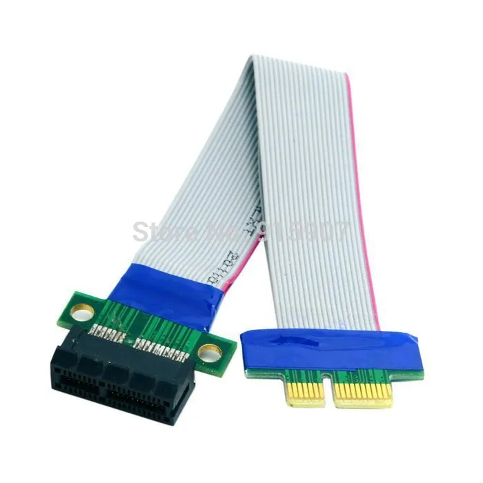 

CY PCI-E Express 1X Slot Riser Card Extender Extension Ribbon Flex Relocate Cable 20cm