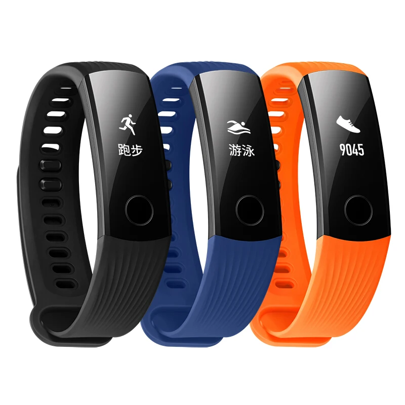 Оригинальный huawei Honor Band 3 Смарт Браслет 5ATM 0 91 &quotOLED экран Touchpad сердечного ритма
