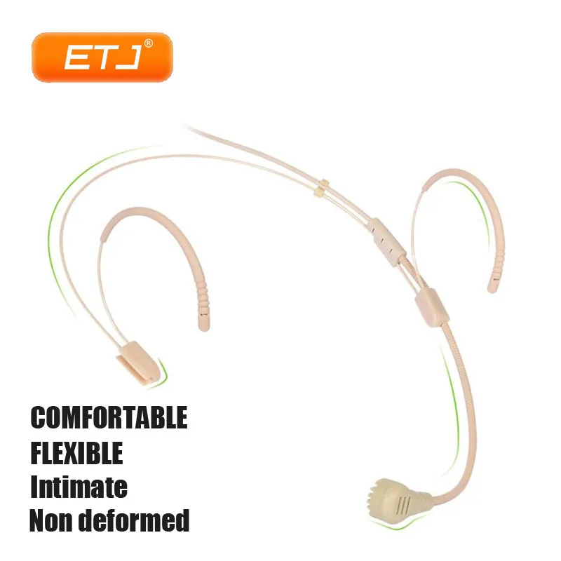 

Skin Color High-Grade Ear-Hanging Invisible Microphones Host Headset Condenser Microphone Transmitter XLR 3PIN 3.5MM E13 22022
