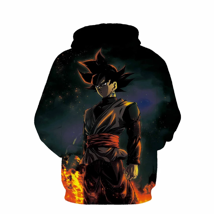 Мужские и женские 3d толстовки с капюшоном Dragon Ball Z модные пуловеры принтом аниме