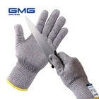 2019 обновленные тонкие мягкие новые GMG серые HPPE со стальным сертификатом CE перчатки с защитой от порезов рабочие защитные перчатки EN388 защита от порезов