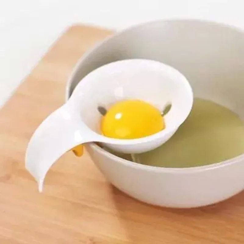 1 шт. разделитель для яиц кухонные аксессуары многоразовые пищевого класса пластиковые яйца желток Белый Сепаратор Яйцо-едят искусство поставщик инструменты для приготовления пищи