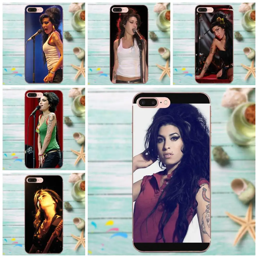 Singer Amy Jade Winehouse для Apple iPhone 4 4S 5 5C 5S SE 6 6S 7 8 Plus X XS Max XR мягкий с рисунком из ТПУ
