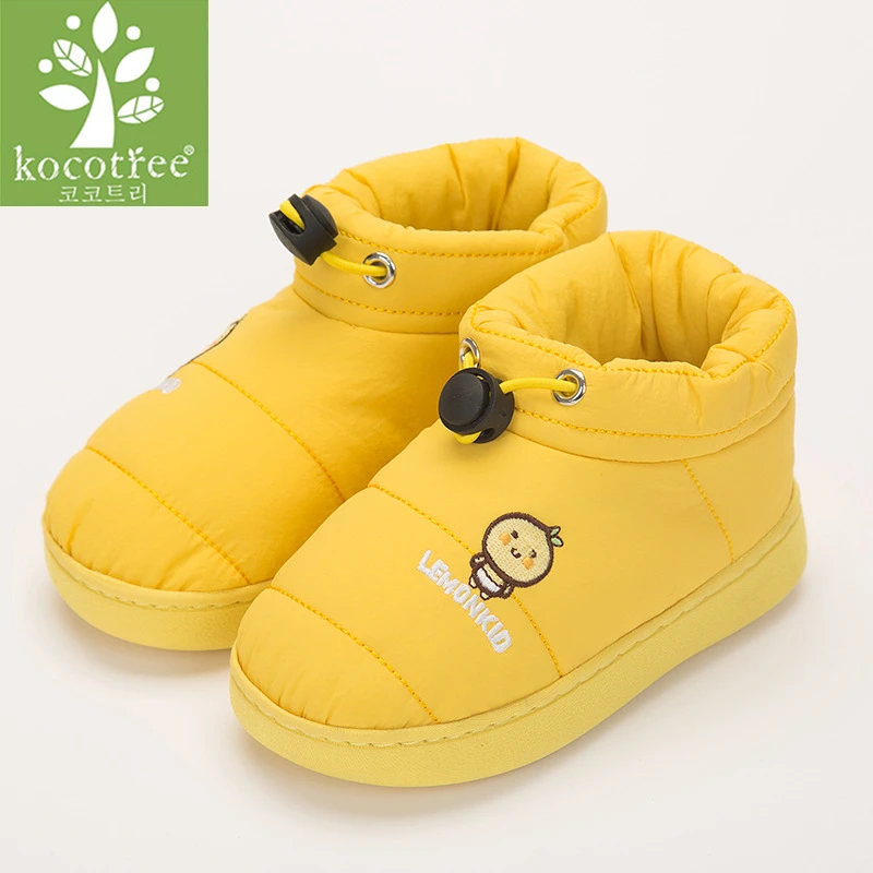 Детская домашняя обувь Kocotree зимние хлопковые короткие ботинки с деревянным