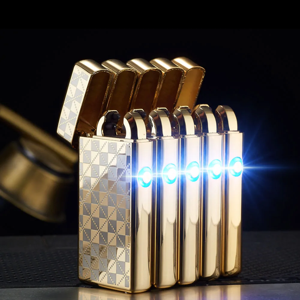 Сигареты сигары Новинка USB Перезаряжаемые электрической дуги Запальные средства