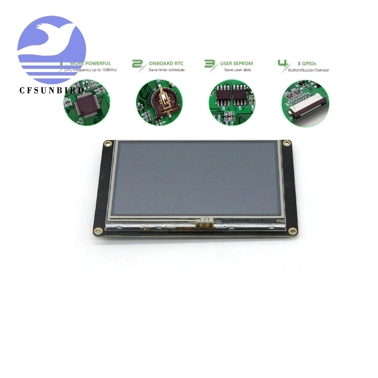 NX4827K043 4 3 &quotNextion Enhanced HMI Интеллектуальный USART UART серийный сенсорный TFT ЖК | ЖК-модули -32817713975
