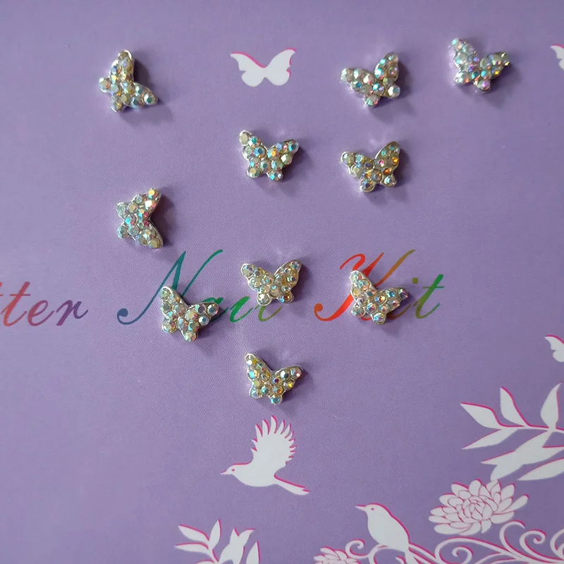 10 шт. аксессуары для ногтей Nailart 3D DIY Аксессуары Инструмент маникюрные принадлежности части украшения из сплава Стразы