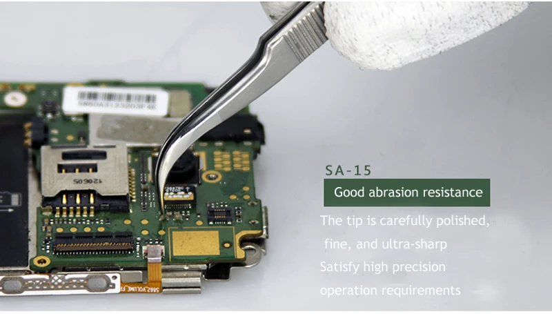 

Jyrkior Stainless Steel Non-Magnetic Precision Tweezers with Very Fine Point Tips for Microelectronics Applications