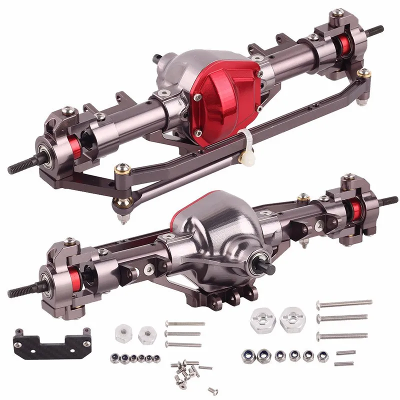 Высокое качество 1/10 Rc автомобиль полный сплав Передняя и задняя ось CNC