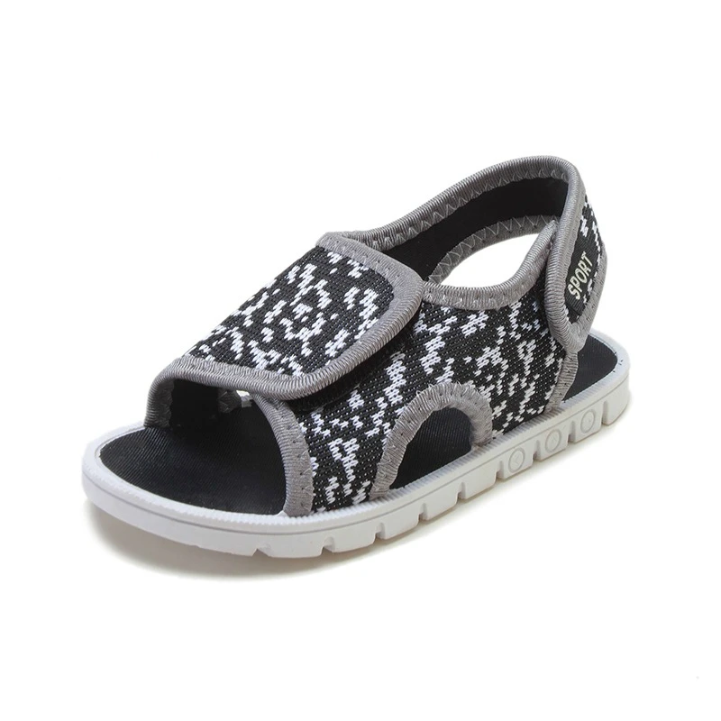 2019 New Children Sandals Boys and Girls Summer Shoes Breathable Leisure Kids Soft Sole Stretch Fabric Size 23-34 | Детская одежда и