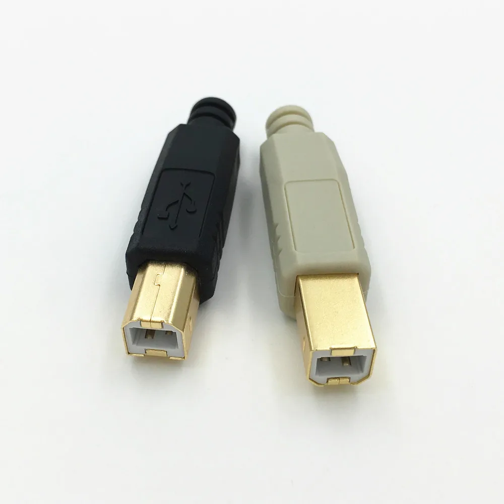 Позолоченный разъем USB 2 0 B Type 4 Pin для принтера шт. переходник в сборке припоя