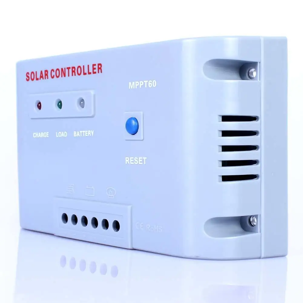 MPPT регулятор заряда батареи панели солнечных батарей 12V /24V 60A с DC-DC подзарядки + 5