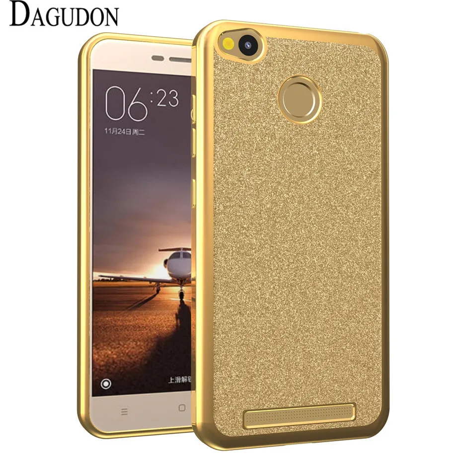 DAGUDON Phone cases for Xiaomi redmi 3S 3 pro S cover Bling Glitter Powder case Prime Pro |