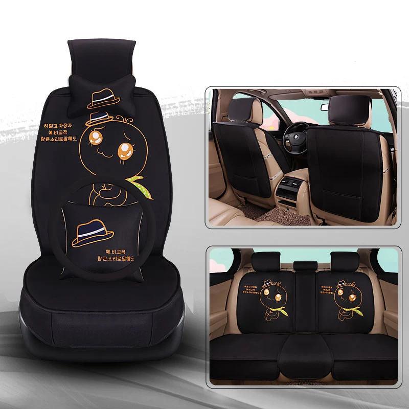 Универсальные льняные чехлы для автомобильных сидений Clio Logan renault sandero fluence Megane