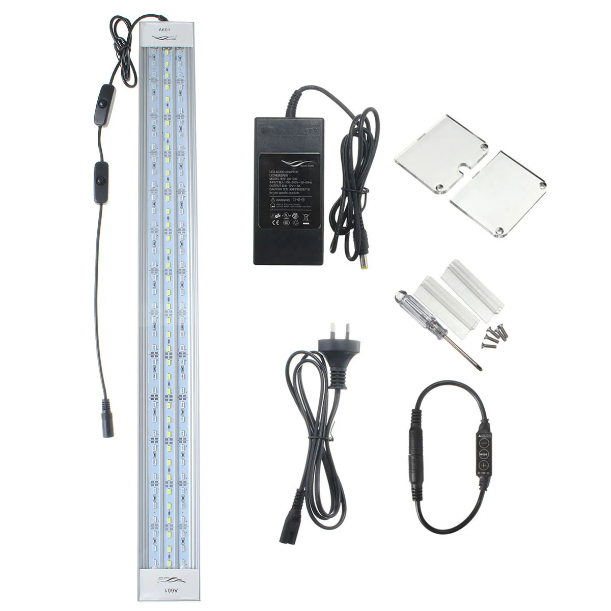 EU Plug Chihiros стиль ada 60 см Светодиодная лампа для роста растений 5730 117smd 4600lm Серии Мини Короткие аквариума 8000k AC100-240V - Цвет: EU Plug