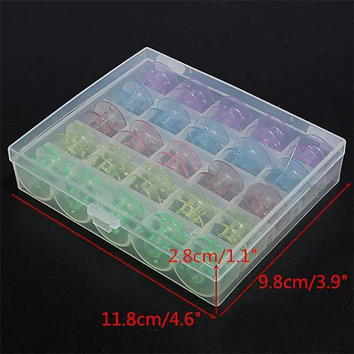 Крутая мода идеальный 25 пустых бобины катушки для швейных машин пластиковый