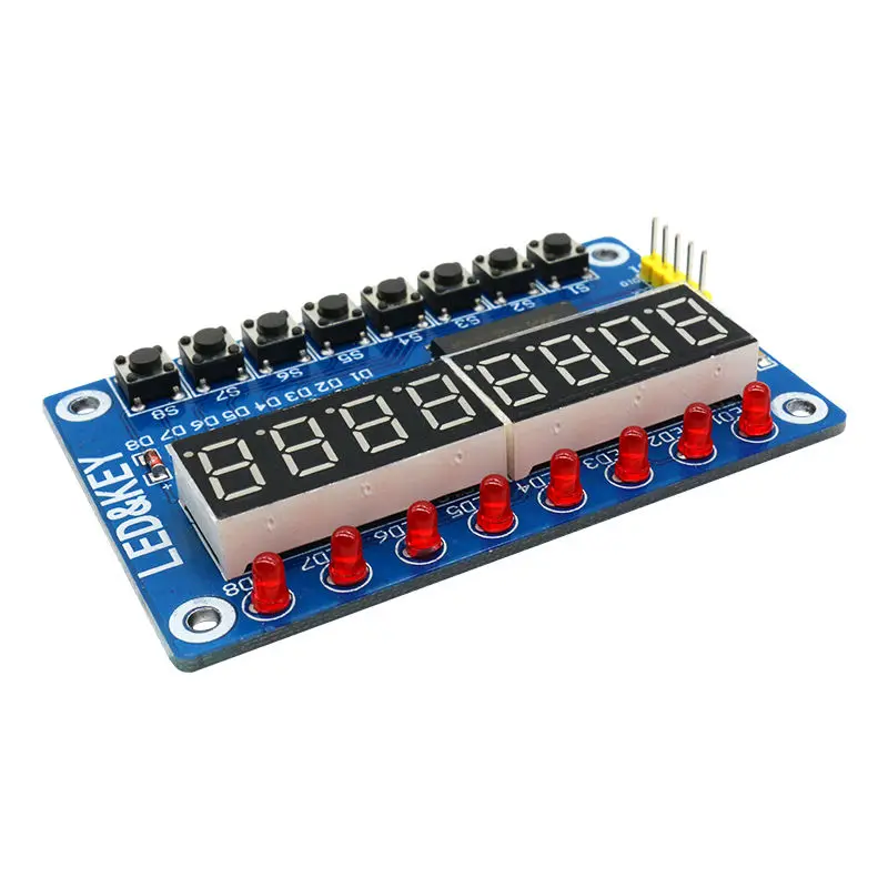 Новая цифровая светодиодная трубка 8 Bi битный модуль дисплея TM1638 для Arduino AVR