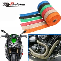 free shipping car motorcycle incombustible turbo manifold heat exhaust wrap tape thermal stainless ties 1 5mm25mm5m