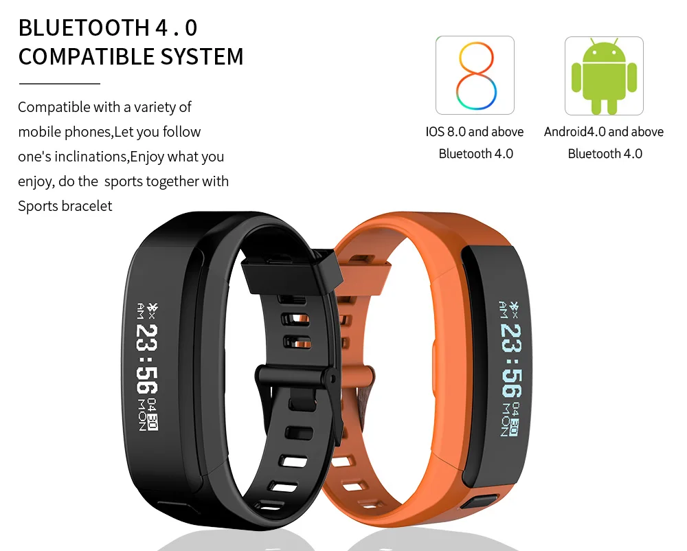 2020 New Smart Bracelet IP68 Waterproof Fitness Tracker Watch Heart Rate Monitor Pedometer Band Women Men | Электроника