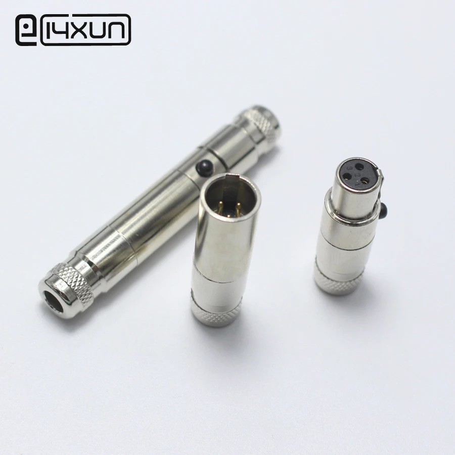 1 компл. Mini XLR 3 Pin штекер + гнездо P Аудио Микрофон монтаж шасси самоблокирующийся