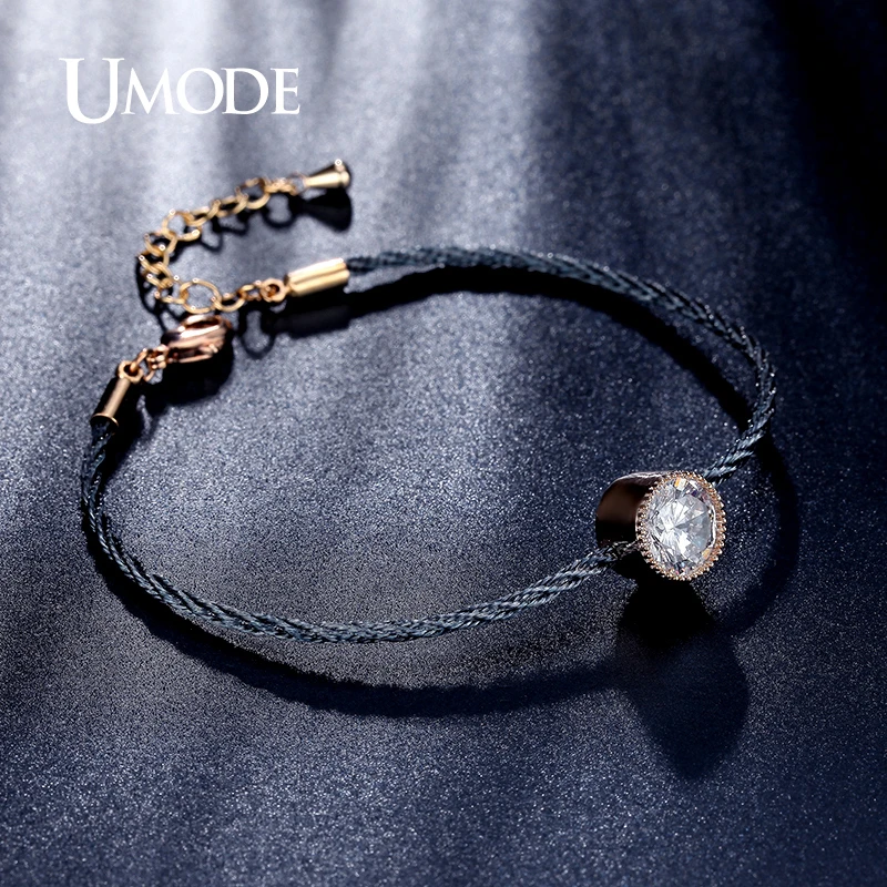 UMODE/бренд новая тенденция браслет для дам золото Цвет Rope Chain, Браслеты Для женщин модные ювелирные украшения Pulseira Masculina подарок AUB0088