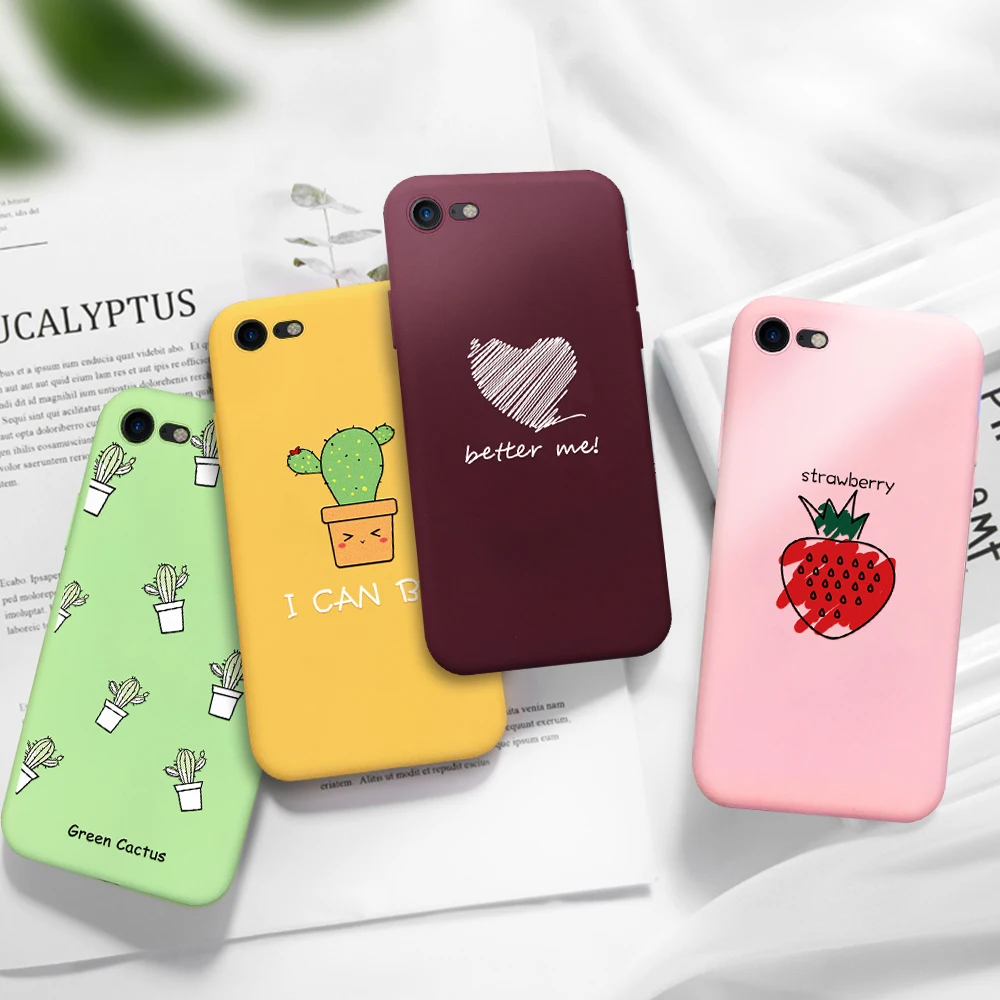 Чехол для iPhone 7 8, чехол для iPhone X XS Max XR, цветная задняя крышка с рисунком для телефона iPhone 6 6s Plus 5 5S, силиконовые мягкие чехлы из ТПУ