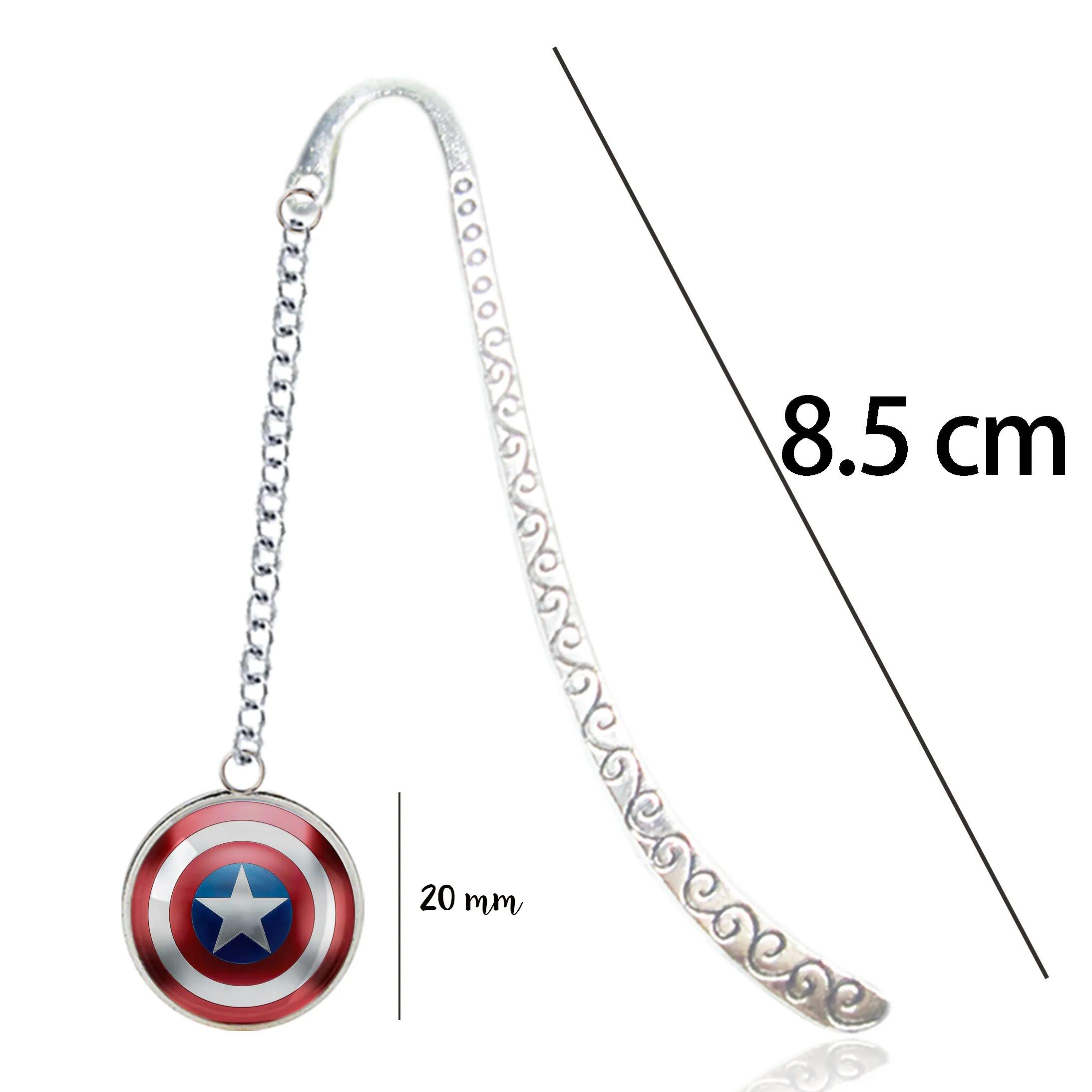 Закладка Marvel фигурка Книга знак Халк кулон суперчеловек паук Капитан Америка Marque Page Papelaria Criativa Железный человек логотип