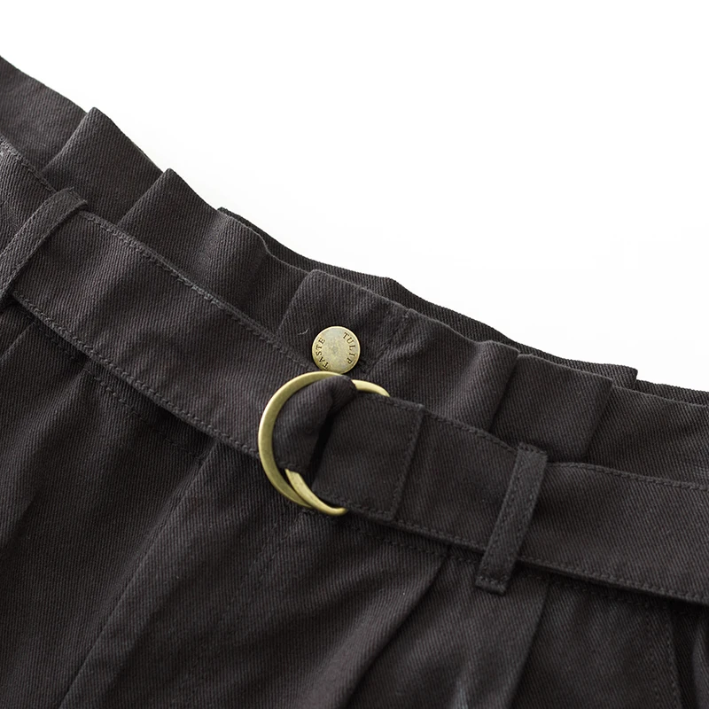 

ARTKA 2019 Summer Women Shorts Loose Comfortable Shorts Fashion High Waist Casual Shorts Sashes Decorate Shorts JK19015