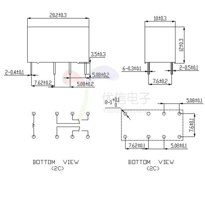 5 шт. релейная деталь флэшки HK19F 3V 5V 12V 24V 8PIN|Реле| |