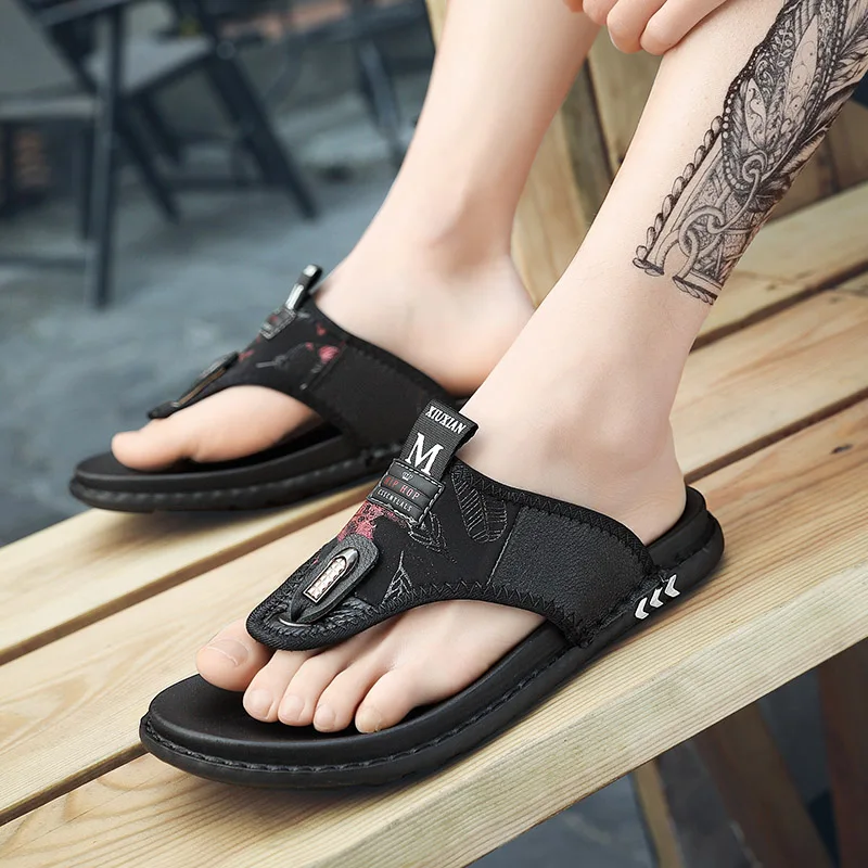 Мужские повседневные шлепанцы пляжные для улицы на лето 2019 | Обувь