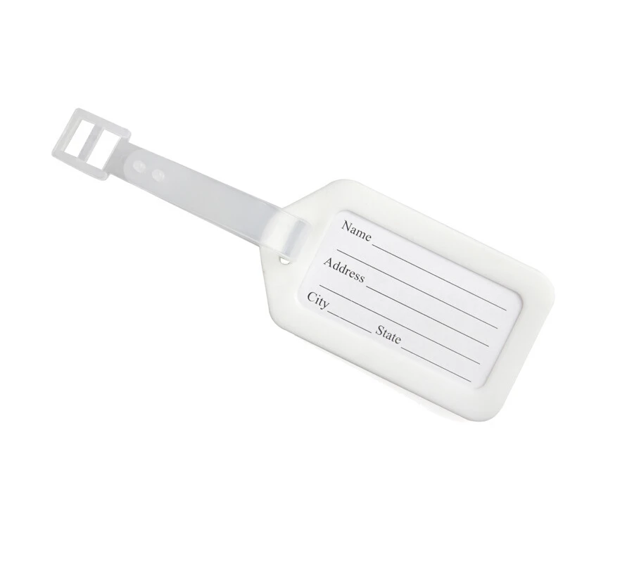 20 шт. по самой низкой цене! Бирка для багажа этикетки ключей с кольцом разделенные