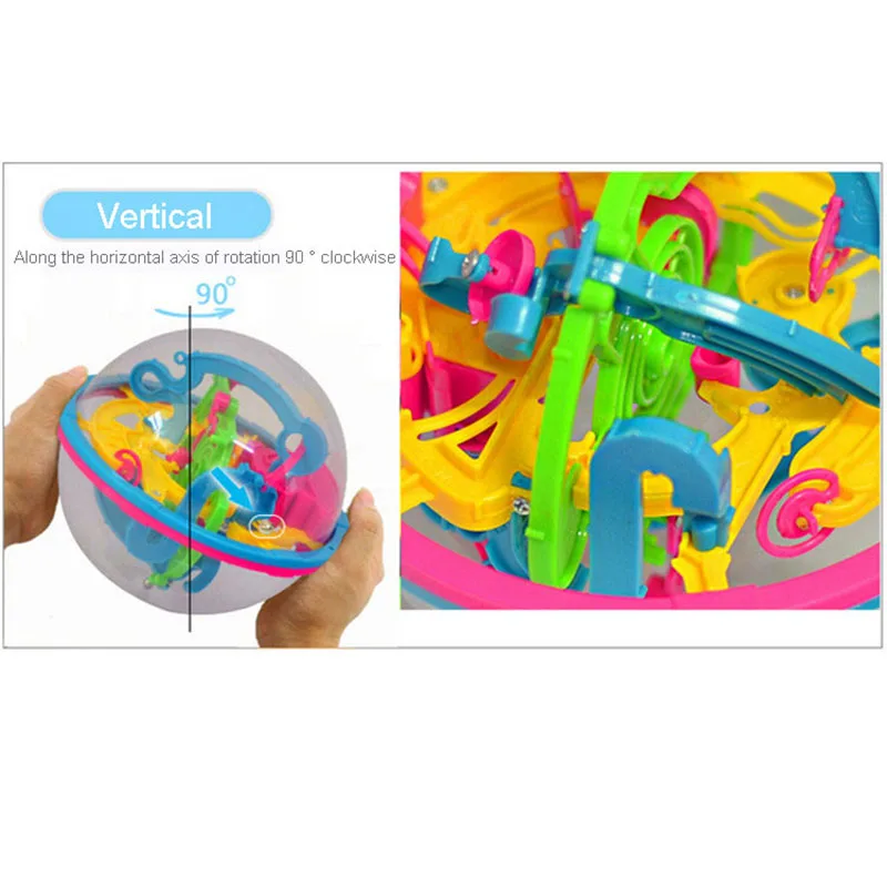 3D шар лабиринт головоломка волшебный Интеллектуальный из плексика развивающие