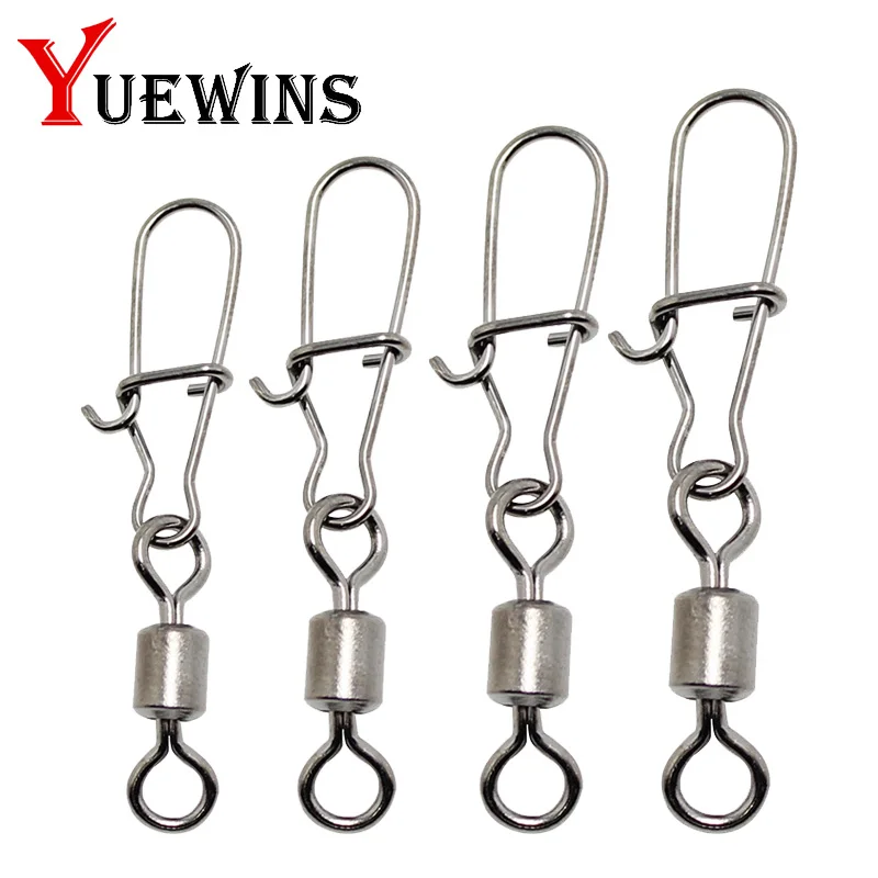 Yuewins 20 шт./лот 1 # 12 рыболовный соединитель из нержавеющей стали контактный