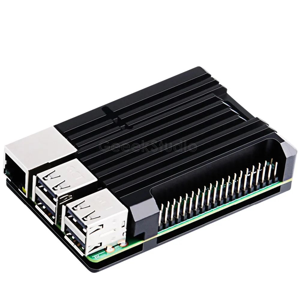 Новинка! Raspberry Pi 3B + версия бронированный корпус Охлаждающий радиатор