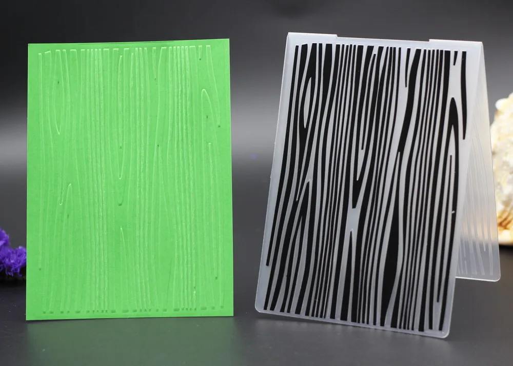 AlinaCraft пластиковая папка для тиснения ствол дерева боле зерна сделай сам конверт