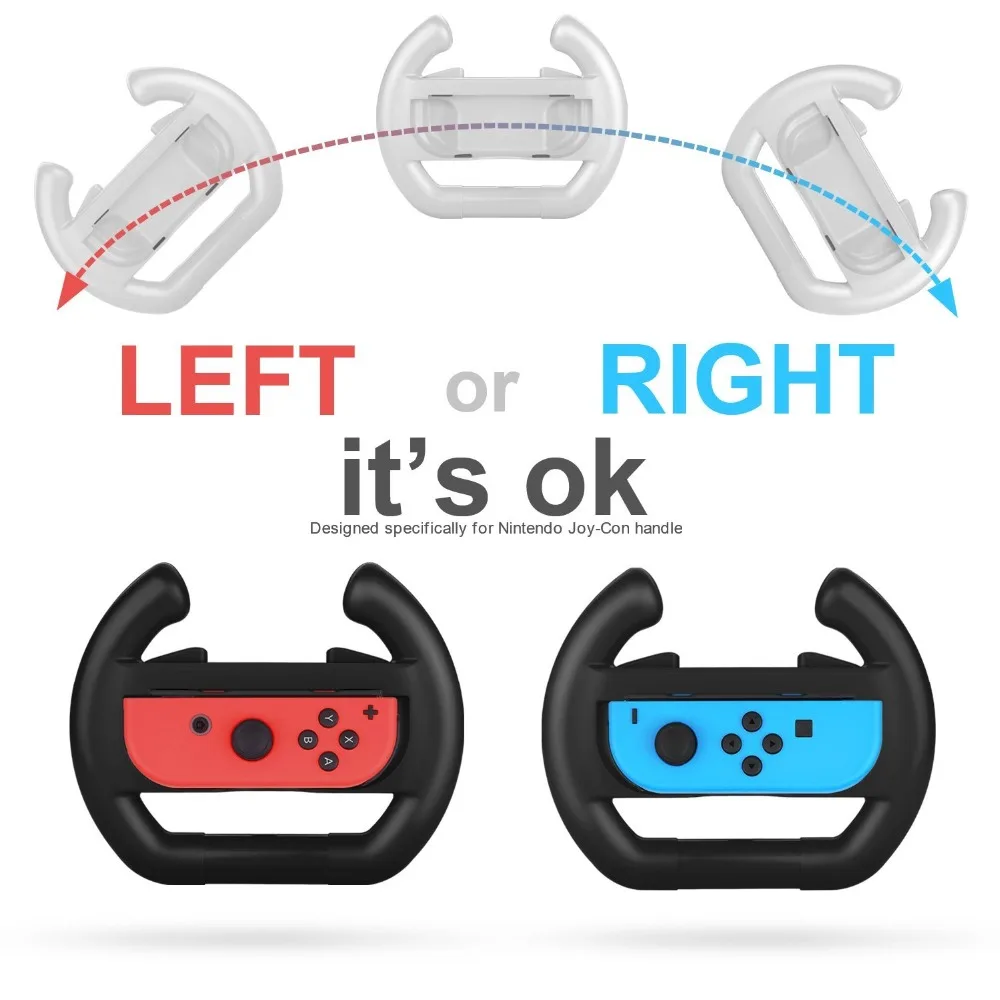 2 шт. ABS Руль Ручка подставка держатель для Nintendo Switch левый и правый Joy Con Joycon НС NX